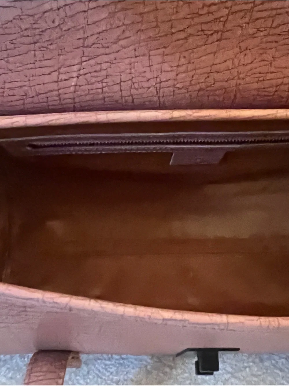 Gucci Pink Textured Leather Satchel with Bamboo Handle